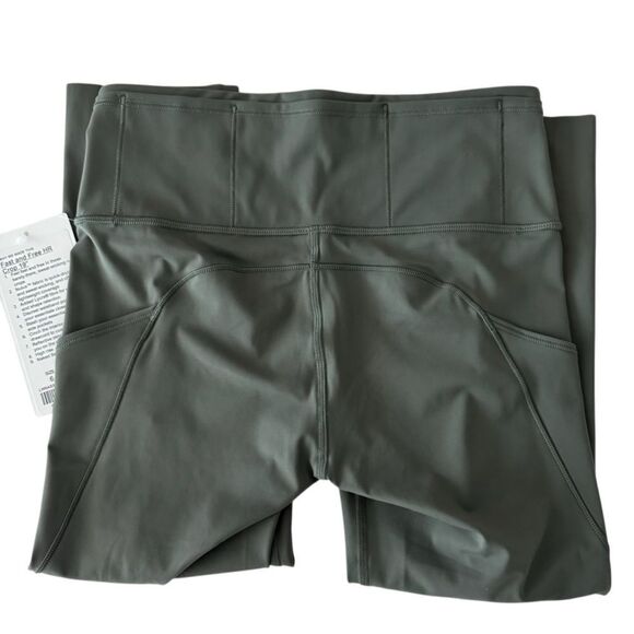 Lululemon Fast & Free Crop II *Nulux 19" Grey Sage - Picture 9 of 12